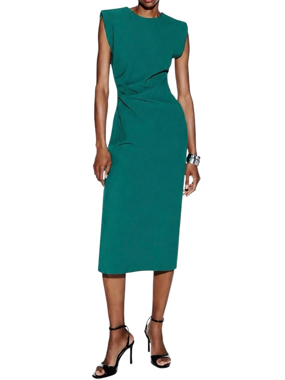 Zara Teal Green Midi Dress